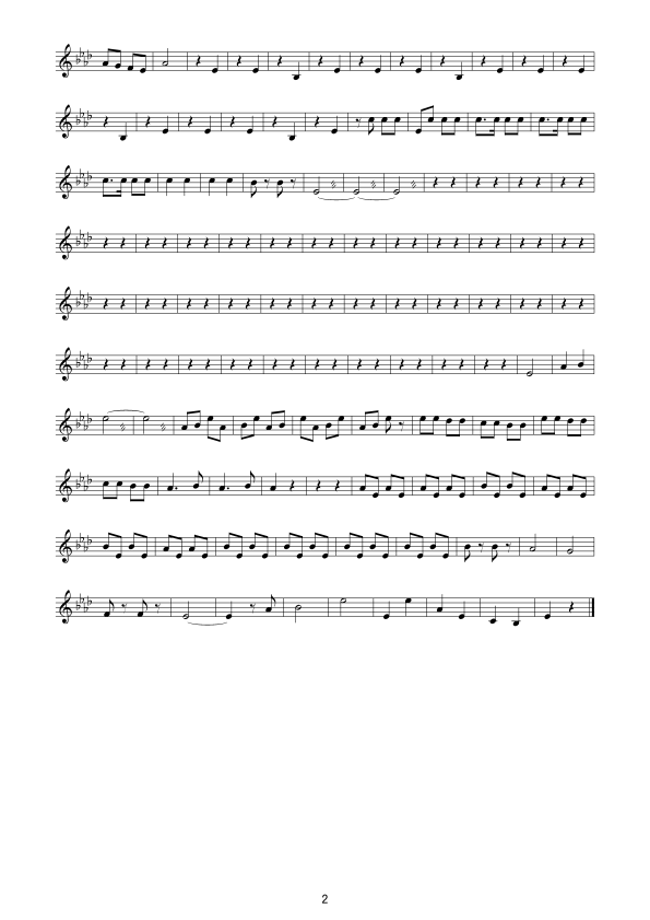 秦腔牌曲(大提琴分谱)总谱（图2）