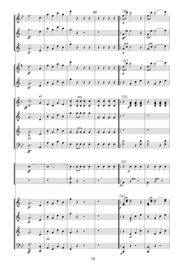 拉德茨基进行曲(总谱)军乐线谱总谱（图10）