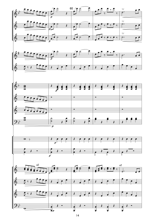 拉德茨基进行曲(总谱)军乐线谱总谱（图14）