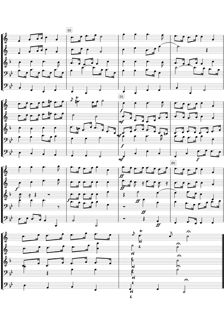 trumpet tune and ayre总谱（图4）
