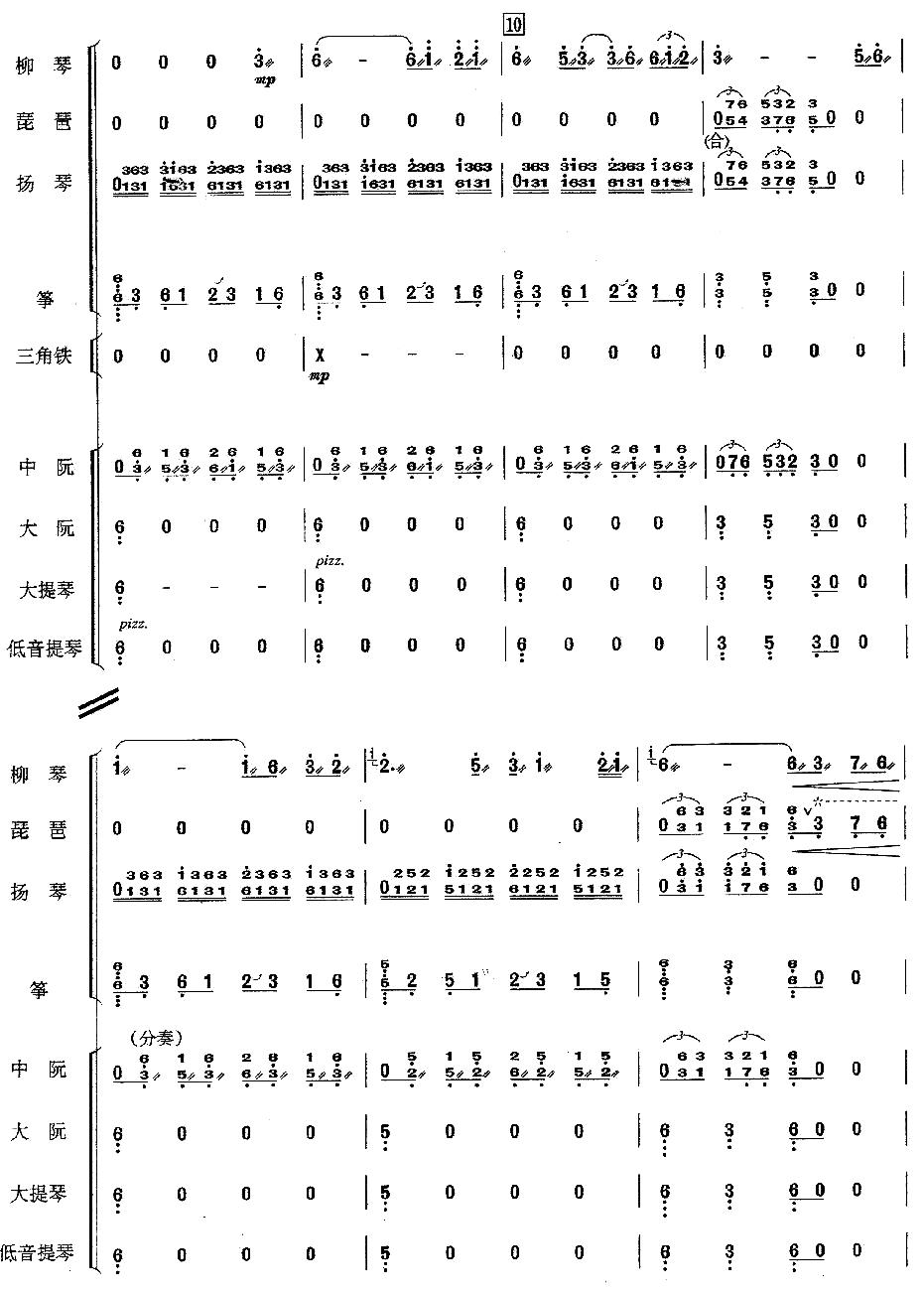 畅想(民乐合奏)总谱总谱（图3）