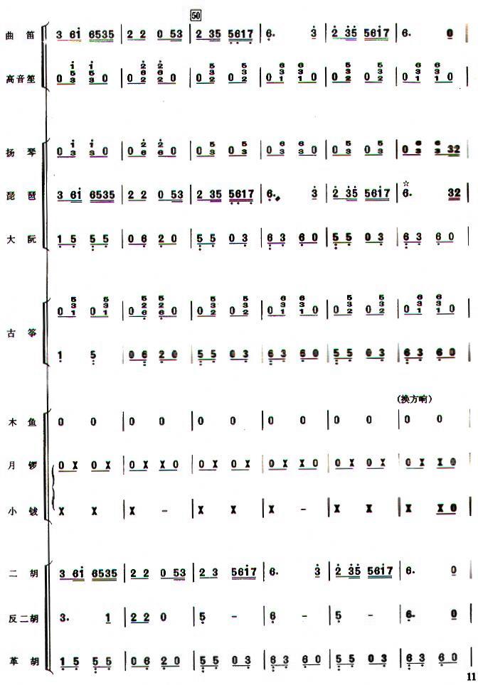 苏堤漫步民乐合奏总谱总谱（图11）