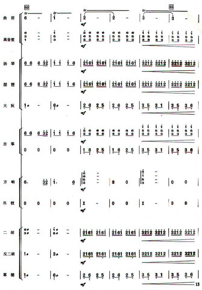 苏堤漫步民乐合奏总谱总谱（图13）