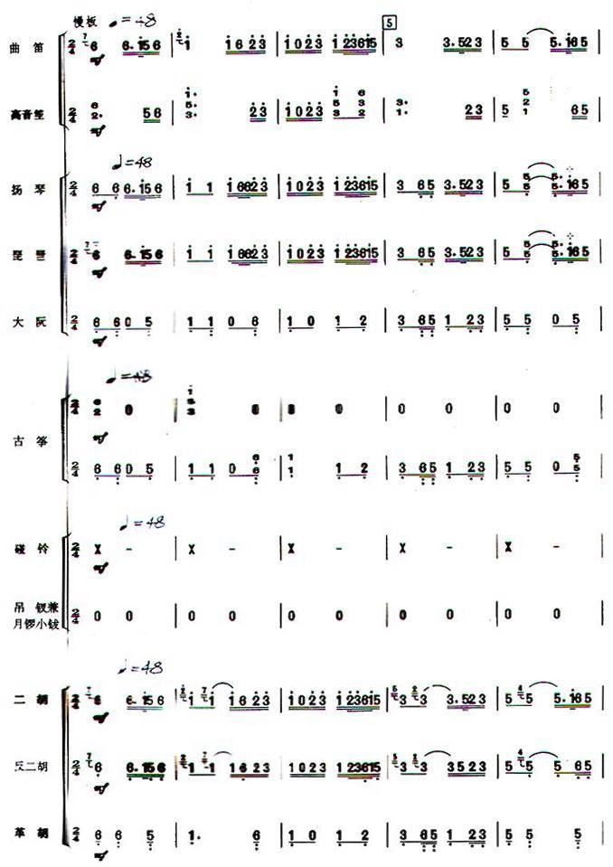 苏堤漫步民乐合奏总谱总谱（图2）