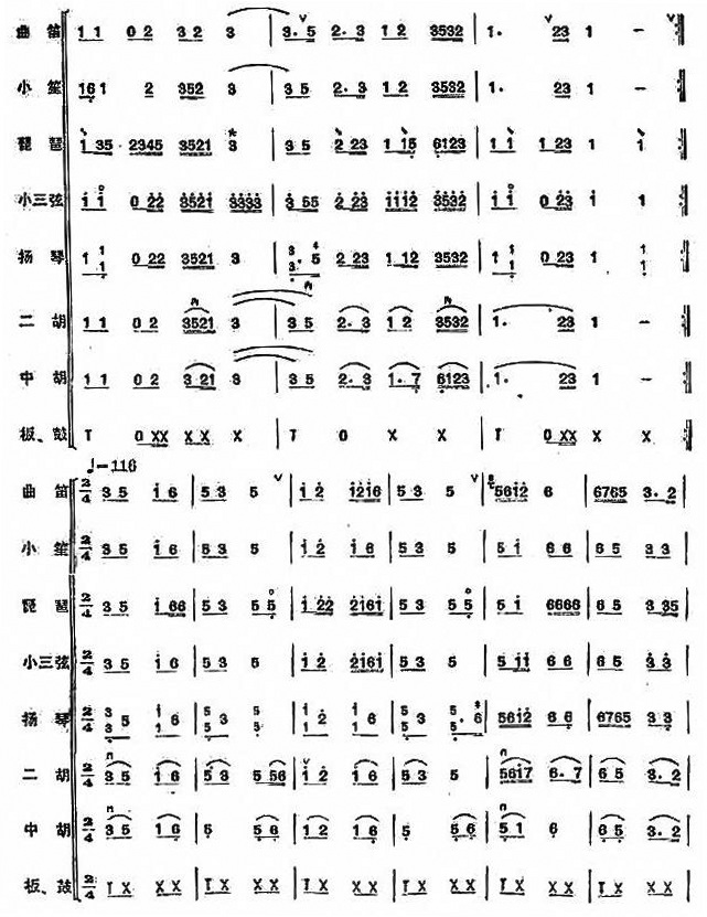 欢乐歌民乐合奏总谱总谱（图7）