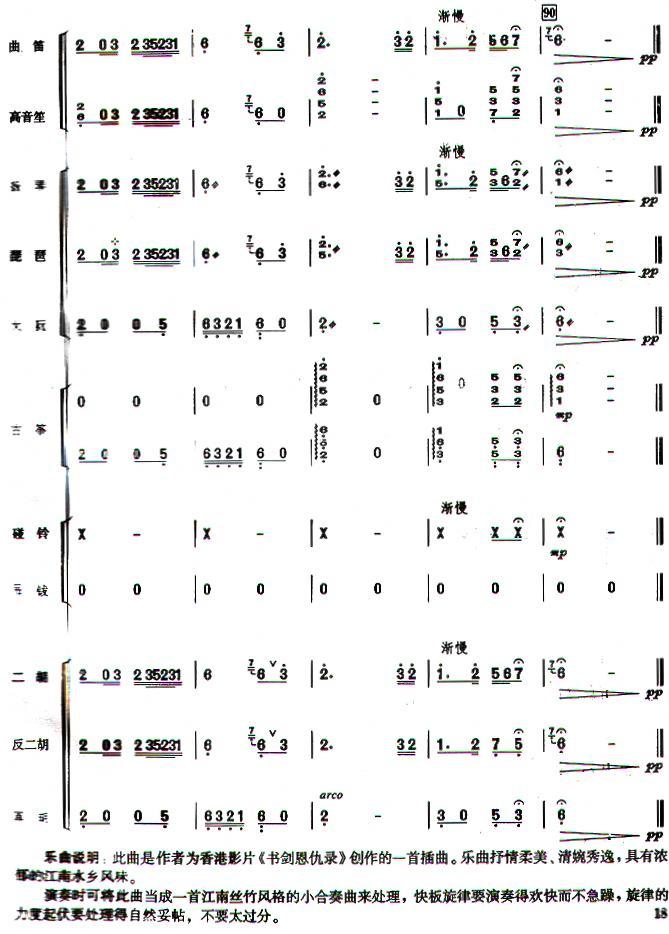 苏堤漫步民乐合奏总谱总谱（图18）