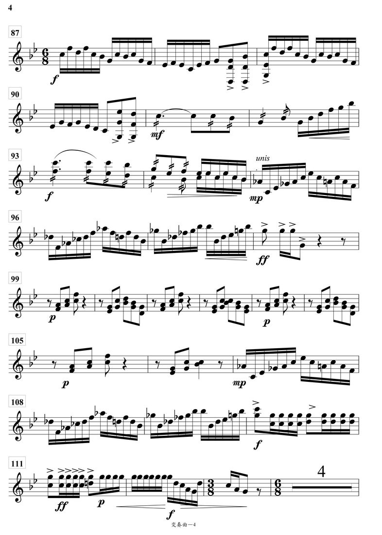 变奏曲琵琶分谱总谱（图4）