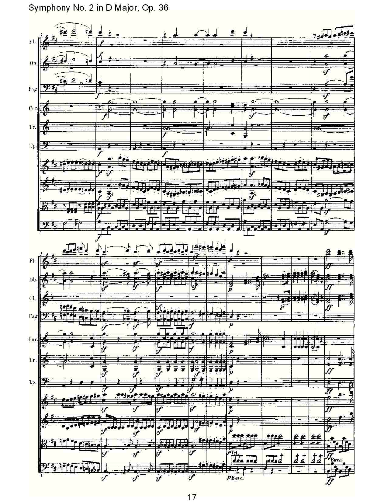 D大调第二交响曲 Op. 36 第一乐章总谱（图17）