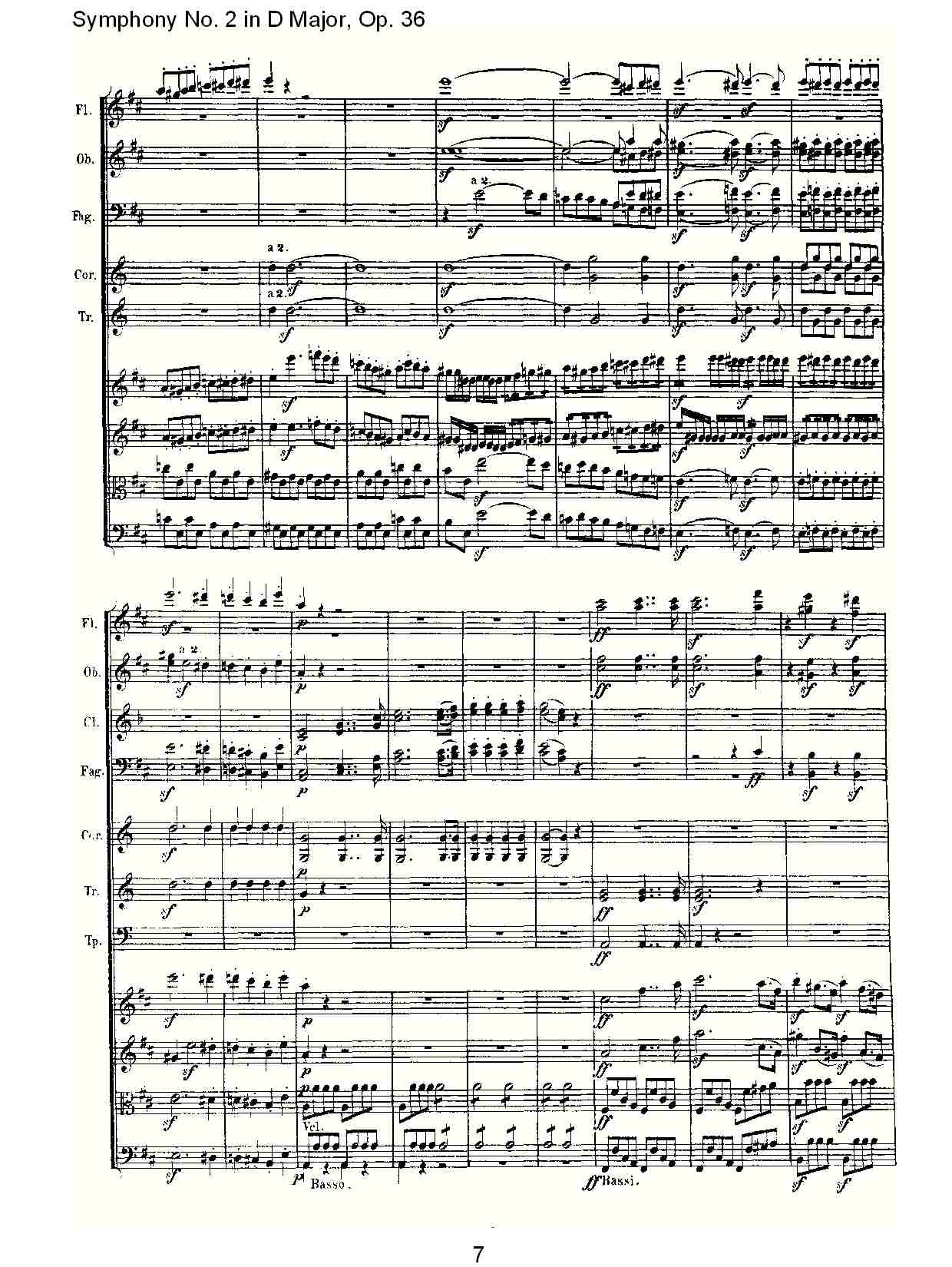 D大调第二交响曲 Op. 36 第一乐章总谱（图7）