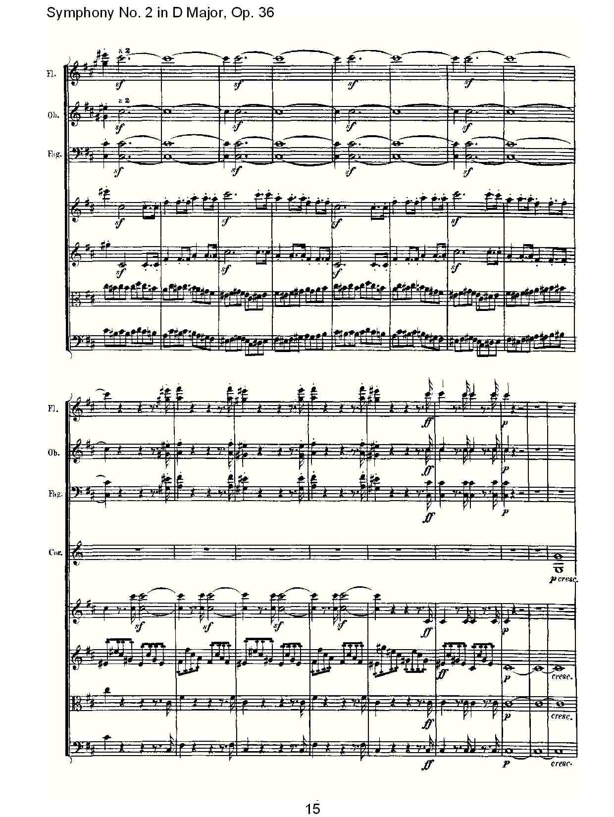 D大调第二交响曲 Op. 36 第一乐章总谱（图15）