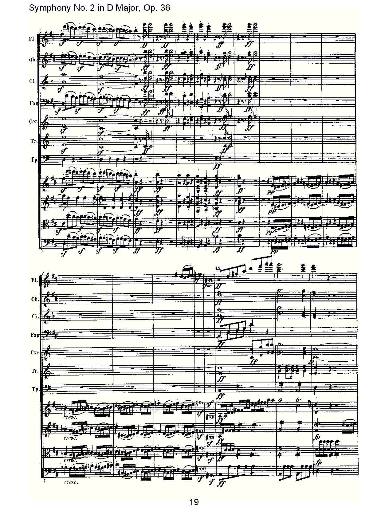 D大调第二交响曲 Op. 36 第一乐章总谱（图19）