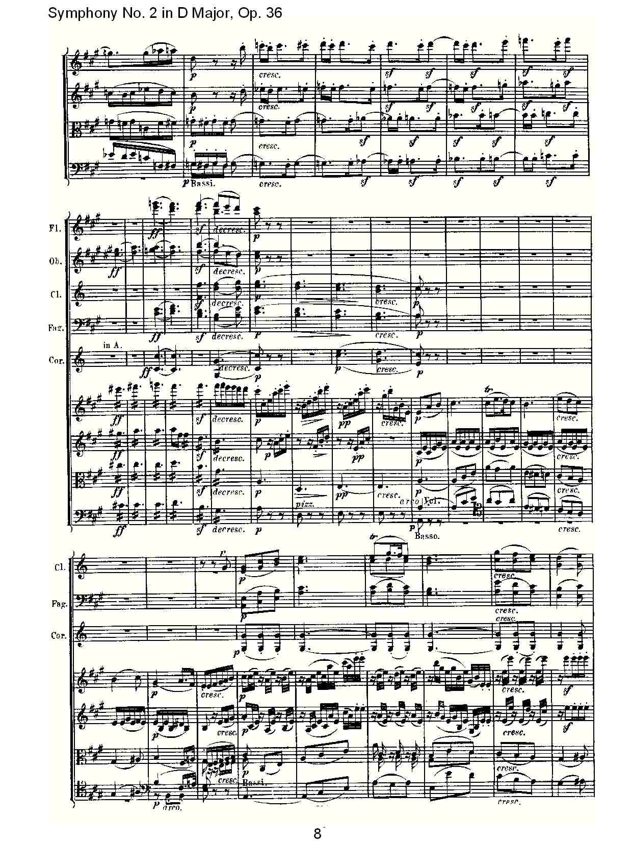 D大调第二交响曲 Op. 36 第二乐章总谱（图8）
