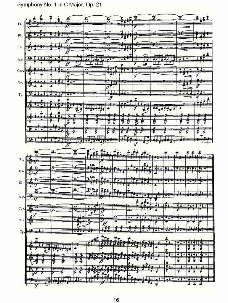 C大调第一交响曲 Op. 21 第一乐章总谱（图17）
