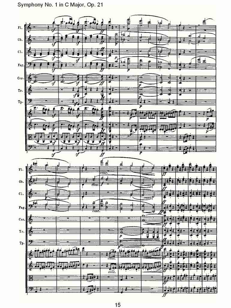 C大调第一交响曲 Op. 21 第一乐章总谱（图16）