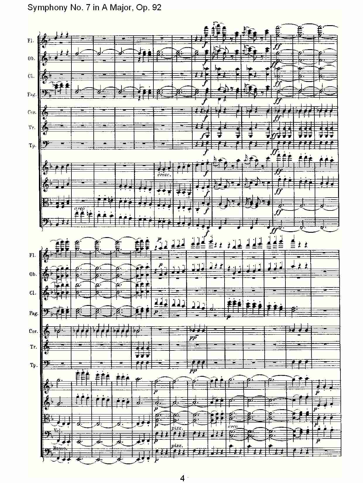 A大调第七交响曲 Op.92 第三乐章总谱（图4）