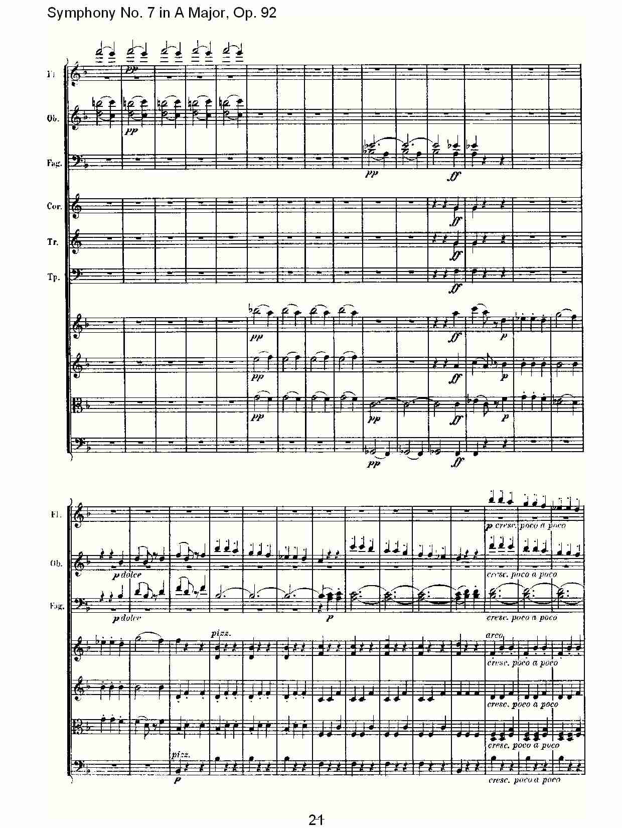 A大调第七交响曲 Op.92 第三乐章总谱（图21）