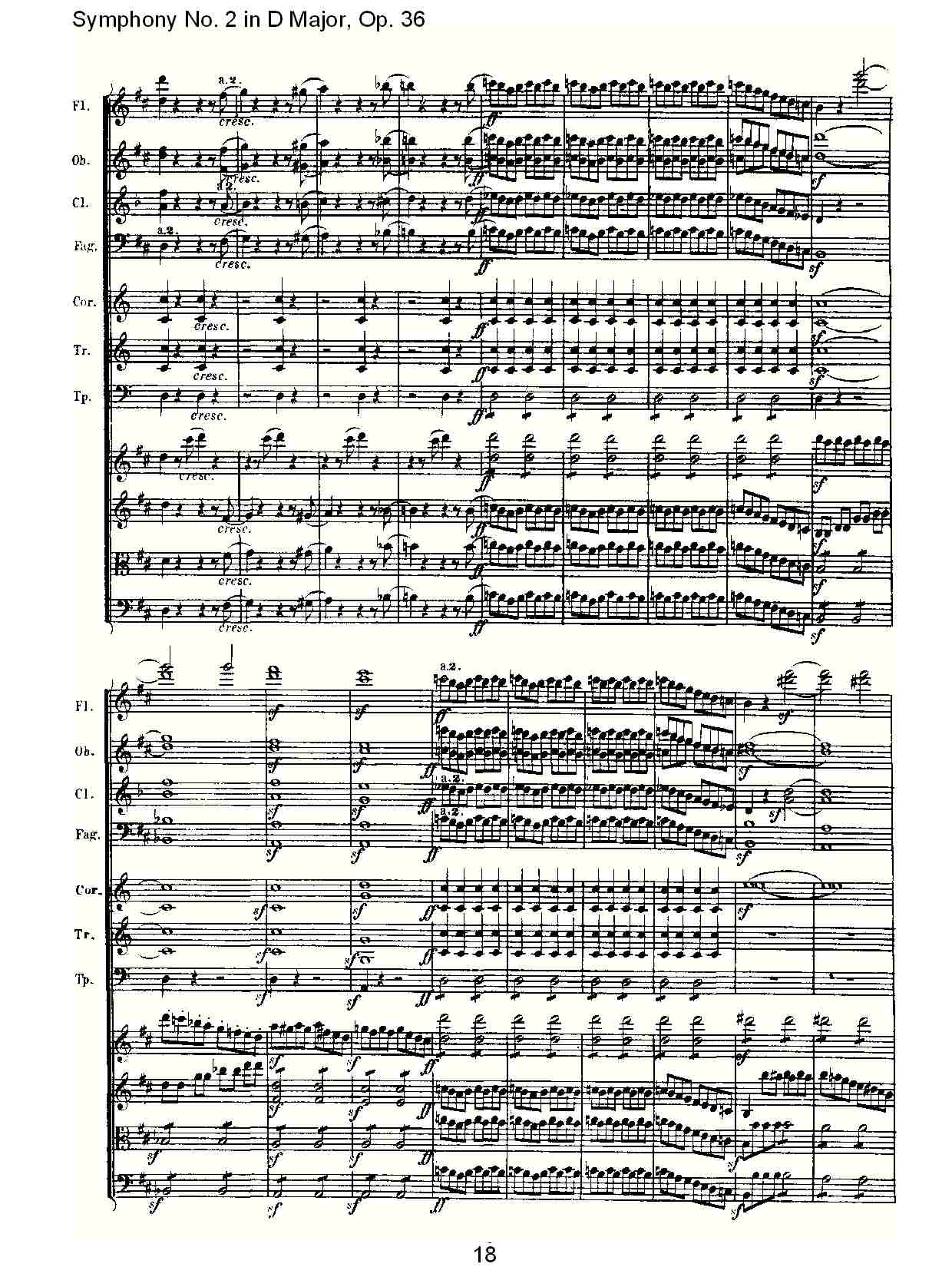 D大调第二交响曲 Op. 36  第四乐章总谱（图18）