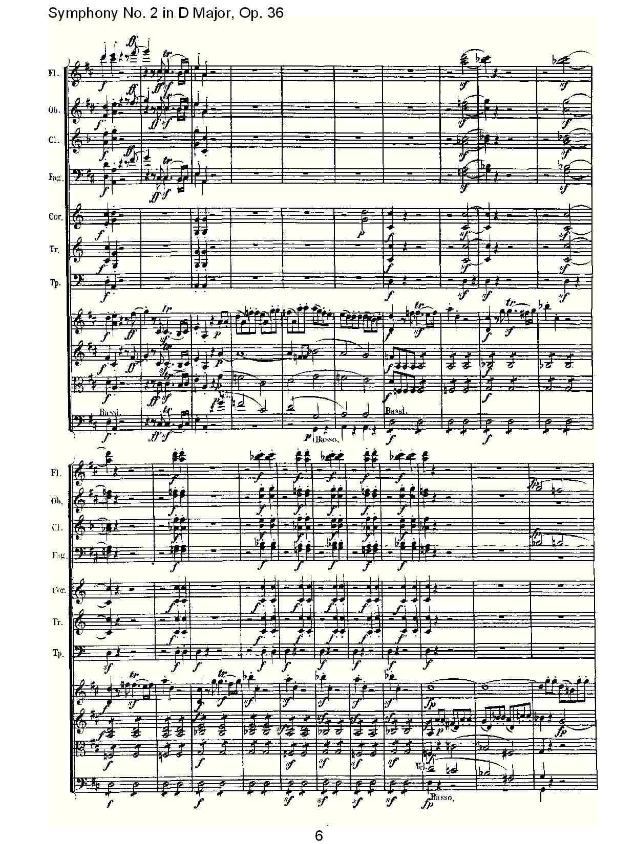 D大调第二交响曲 Op. 36  第四乐章总谱（图6）