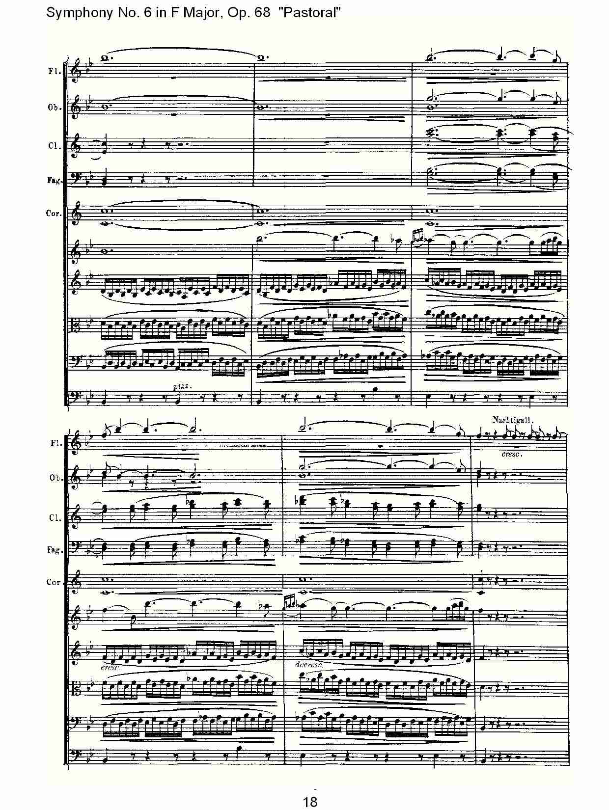 F大调第六交响曲 Op.68 “田园” 第二乐章总谱（图18）
