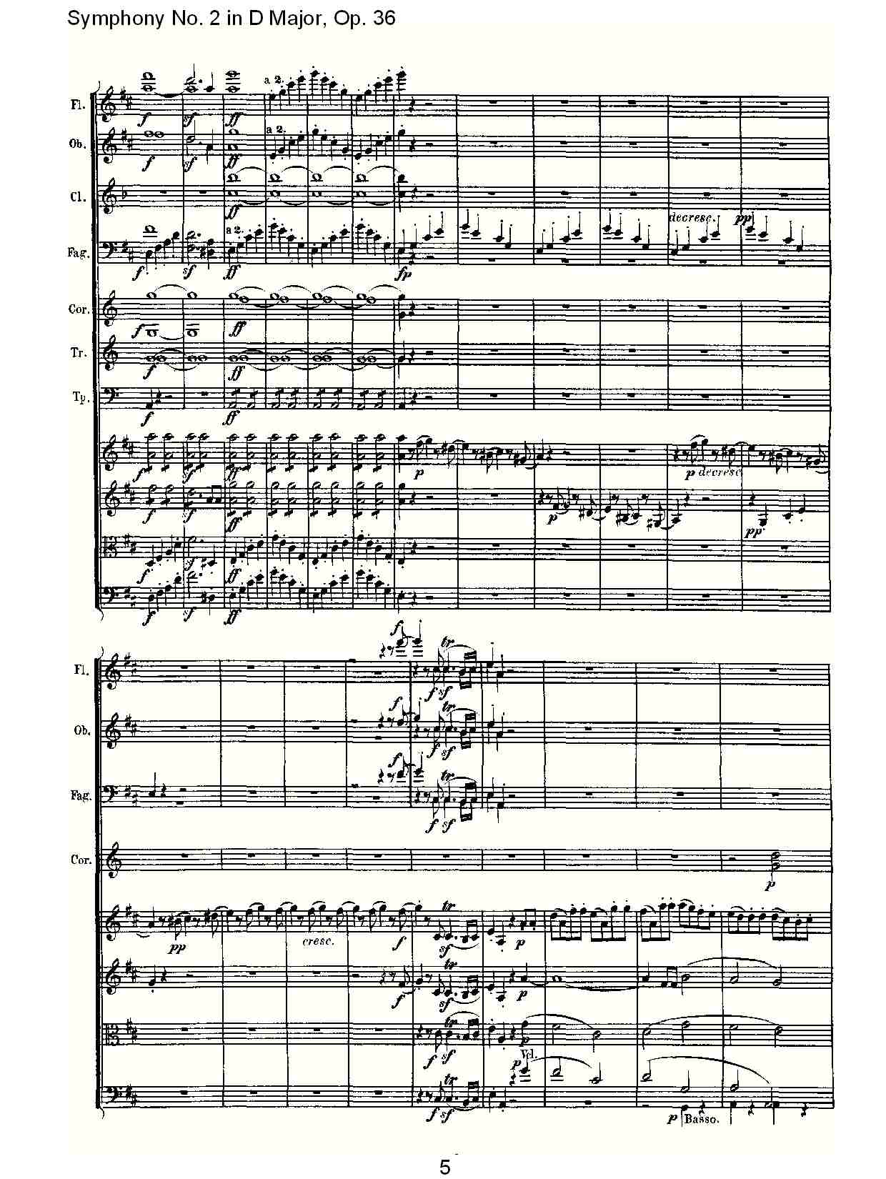 D大调第二交响曲 Op. 36  第四乐章总谱（图5）
