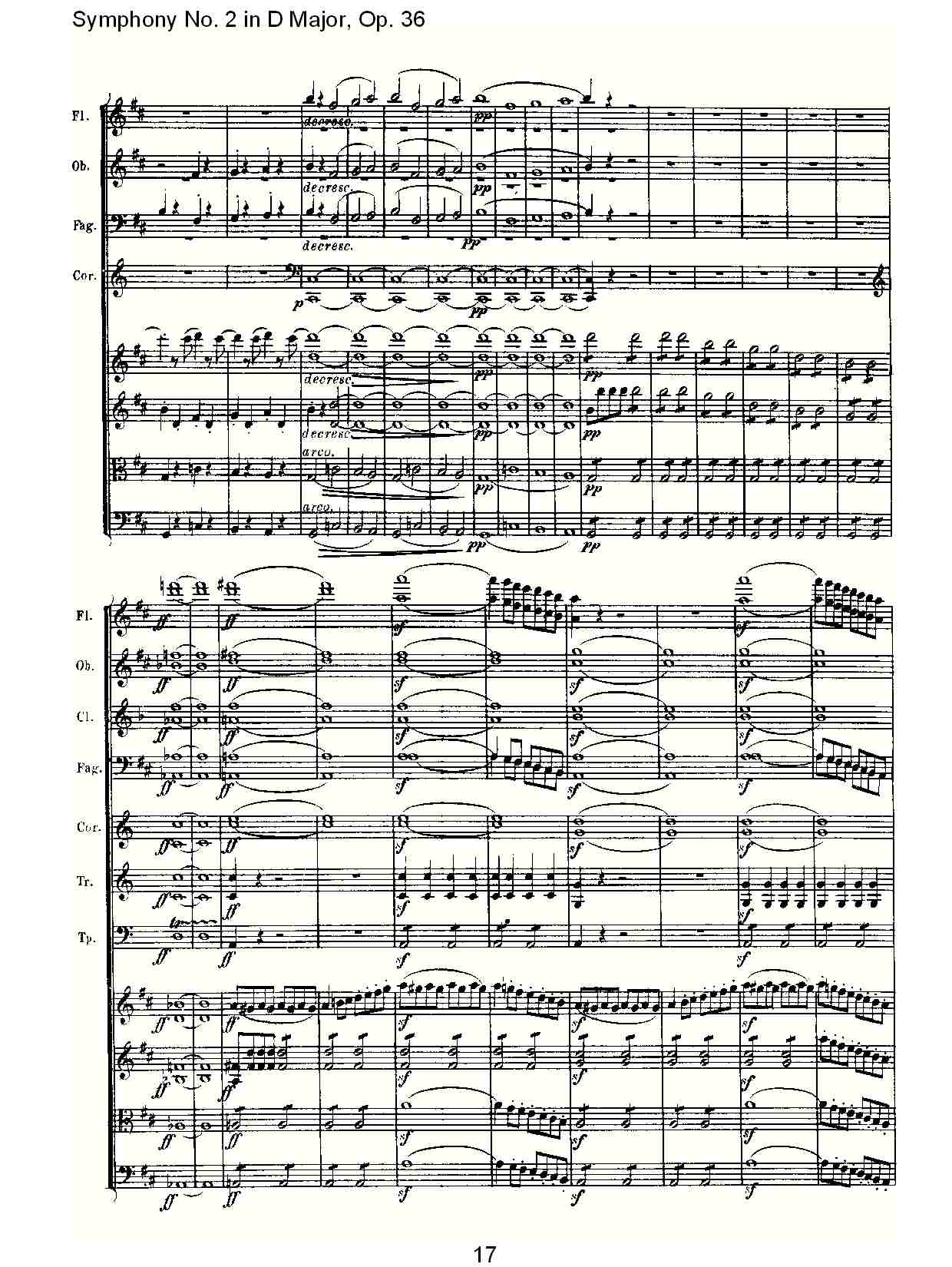 D大调第二交响曲 Op. 36  第四乐章总谱（图17）