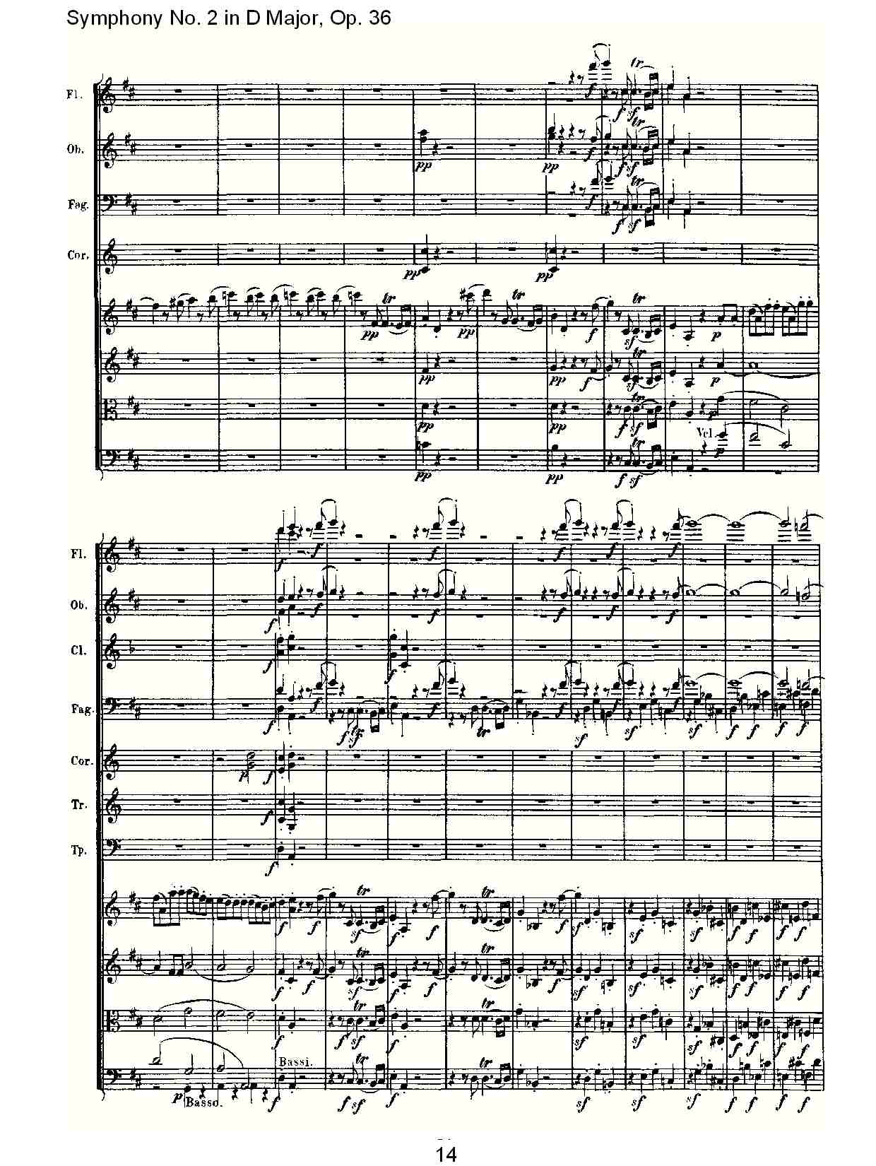 D大调第二交响曲 Op. 36  第四乐章总谱（图14）