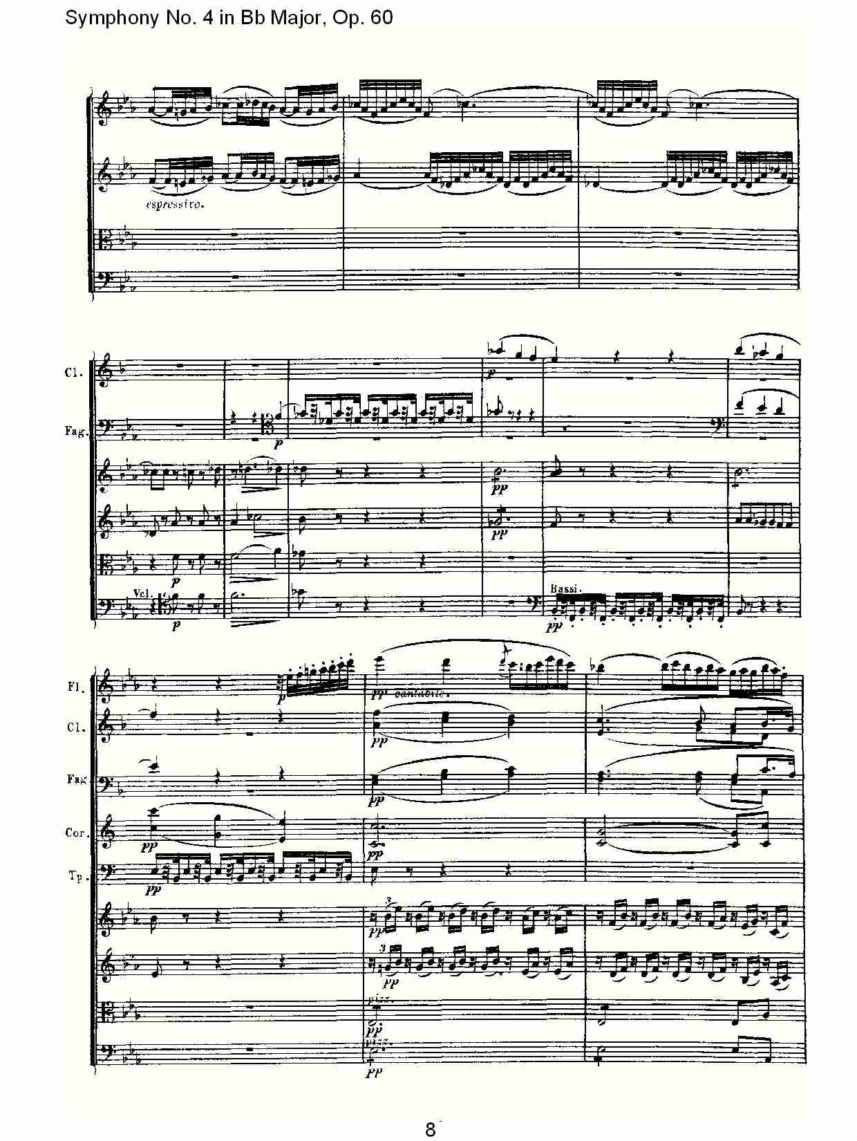 bB大调第四交响曲 Op.60第二乐章总谱（图8）