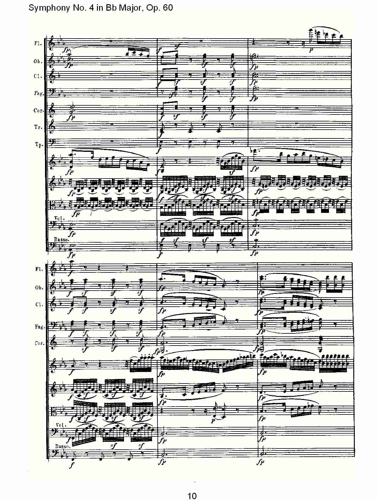 bB大调第四交响曲 Op.60第二乐章总谱（图10）