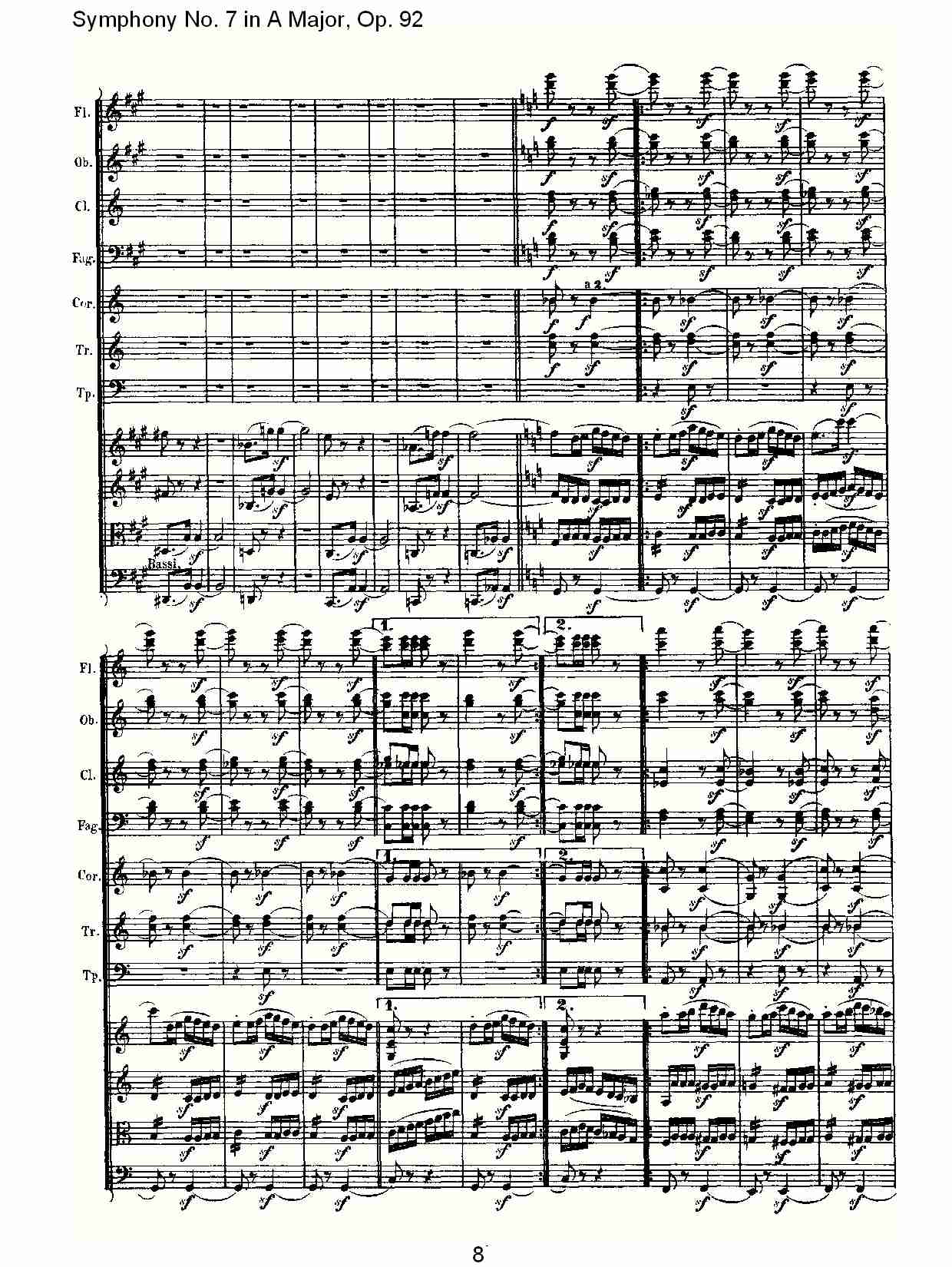 A大调第七交响曲 Op.92 第四乐章总谱（图8）