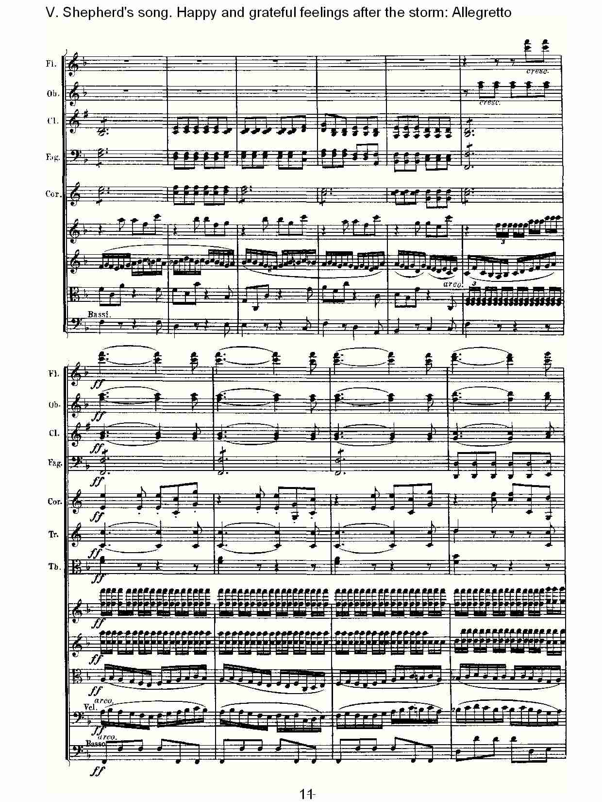 F大调第六交响曲 Op.68 “田园” 第五乐章总谱（图11）