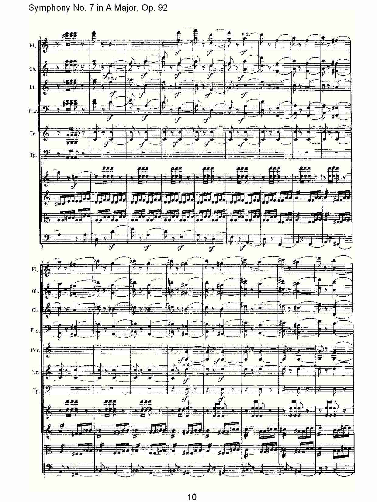 A大调第七交响曲 Op.92 第四乐章总谱（图10）