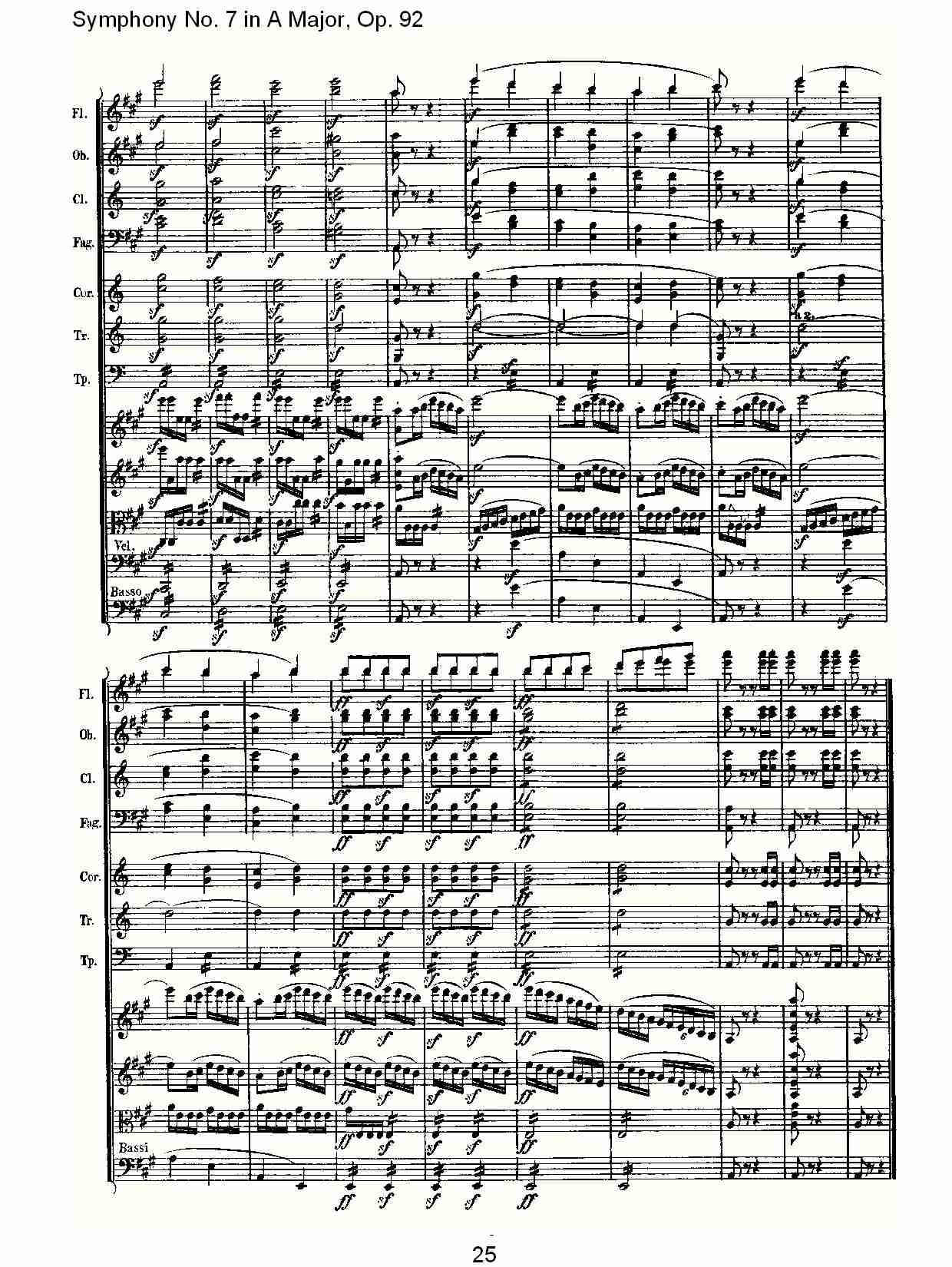 A大调第七交响曲 Op.92 第四乐章总谱（图26）