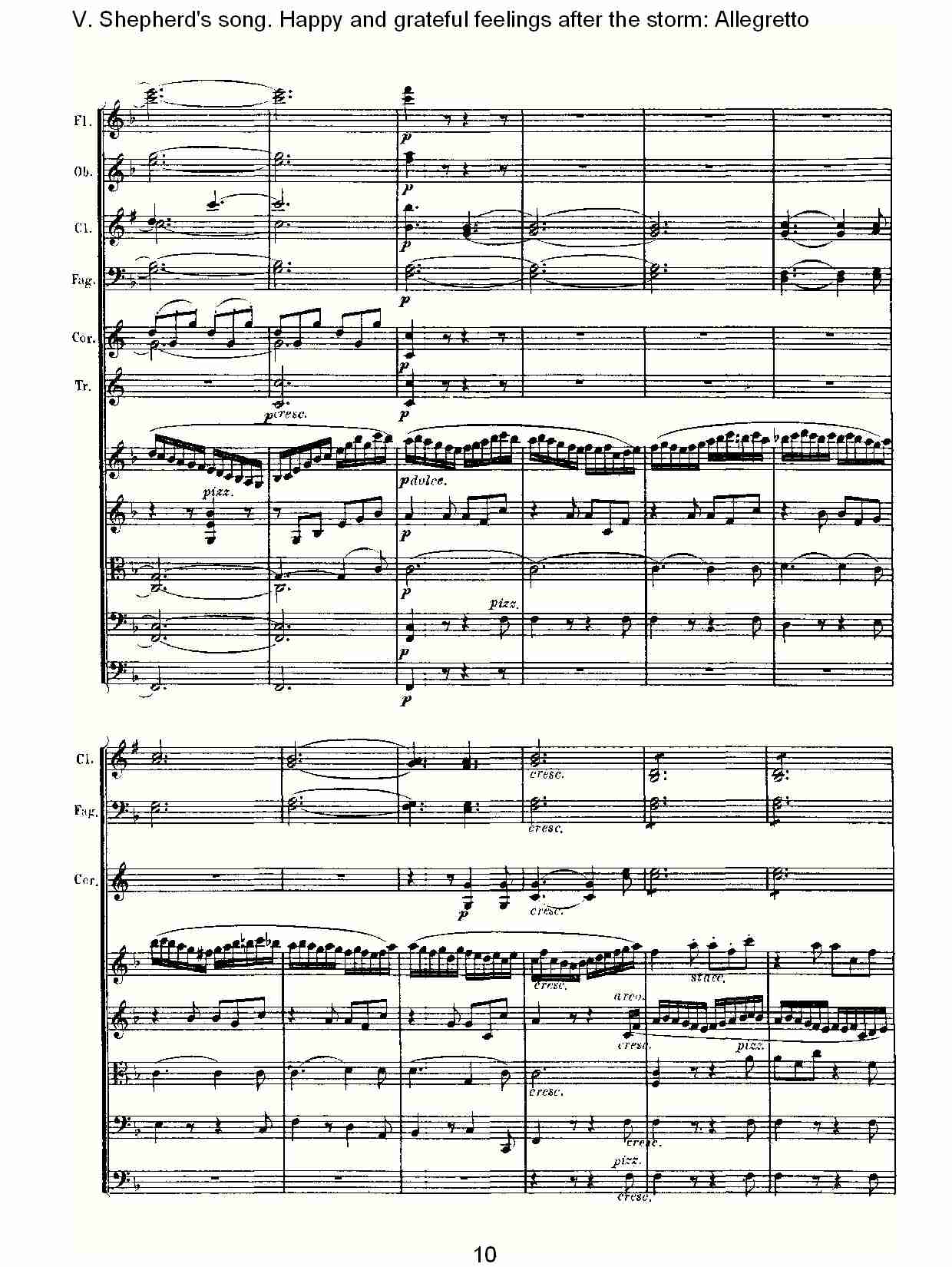 F大调第六交响曲 Op.68 “田园” 第五乐章总谱（图10）