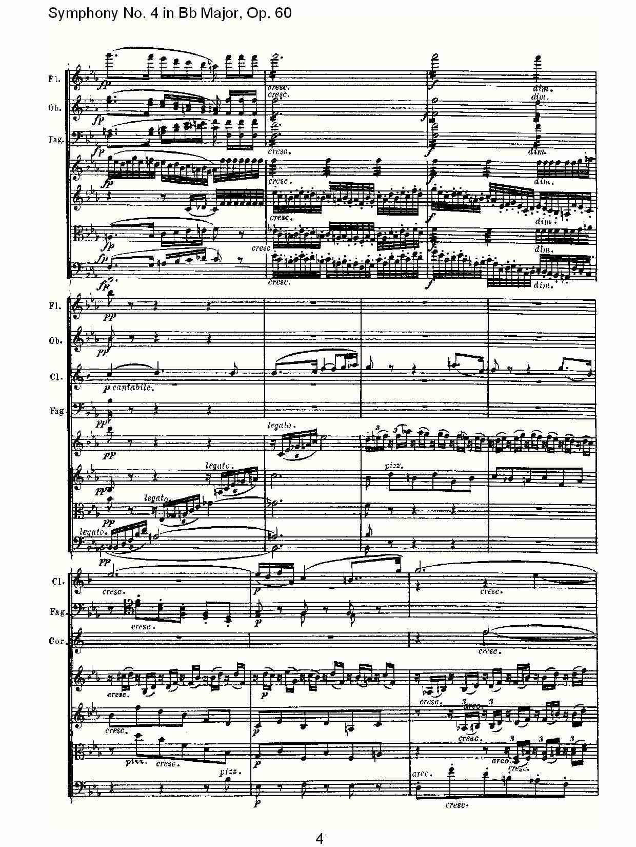 bB大调第四交响曲 Op.60第二乐章总谱（图4）