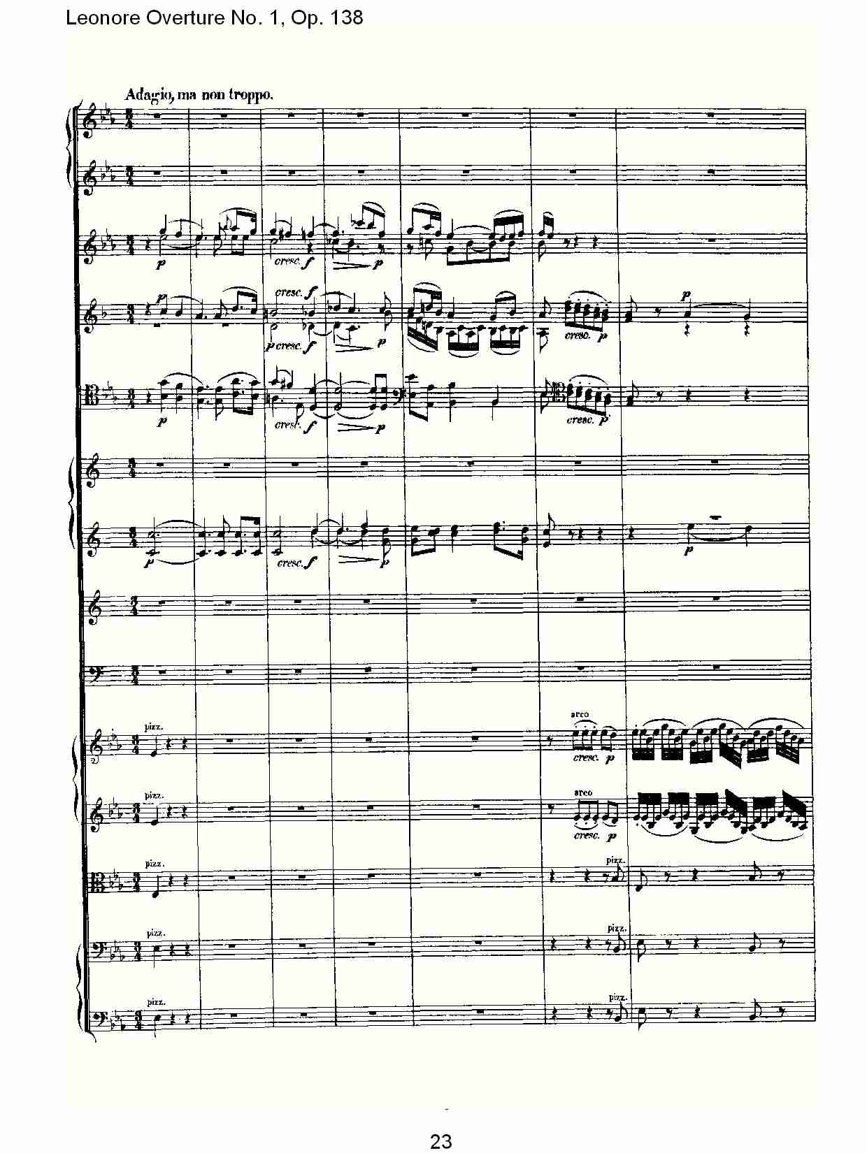 Leonore Overture No.1, Op. 138　（三）总谱（图3）