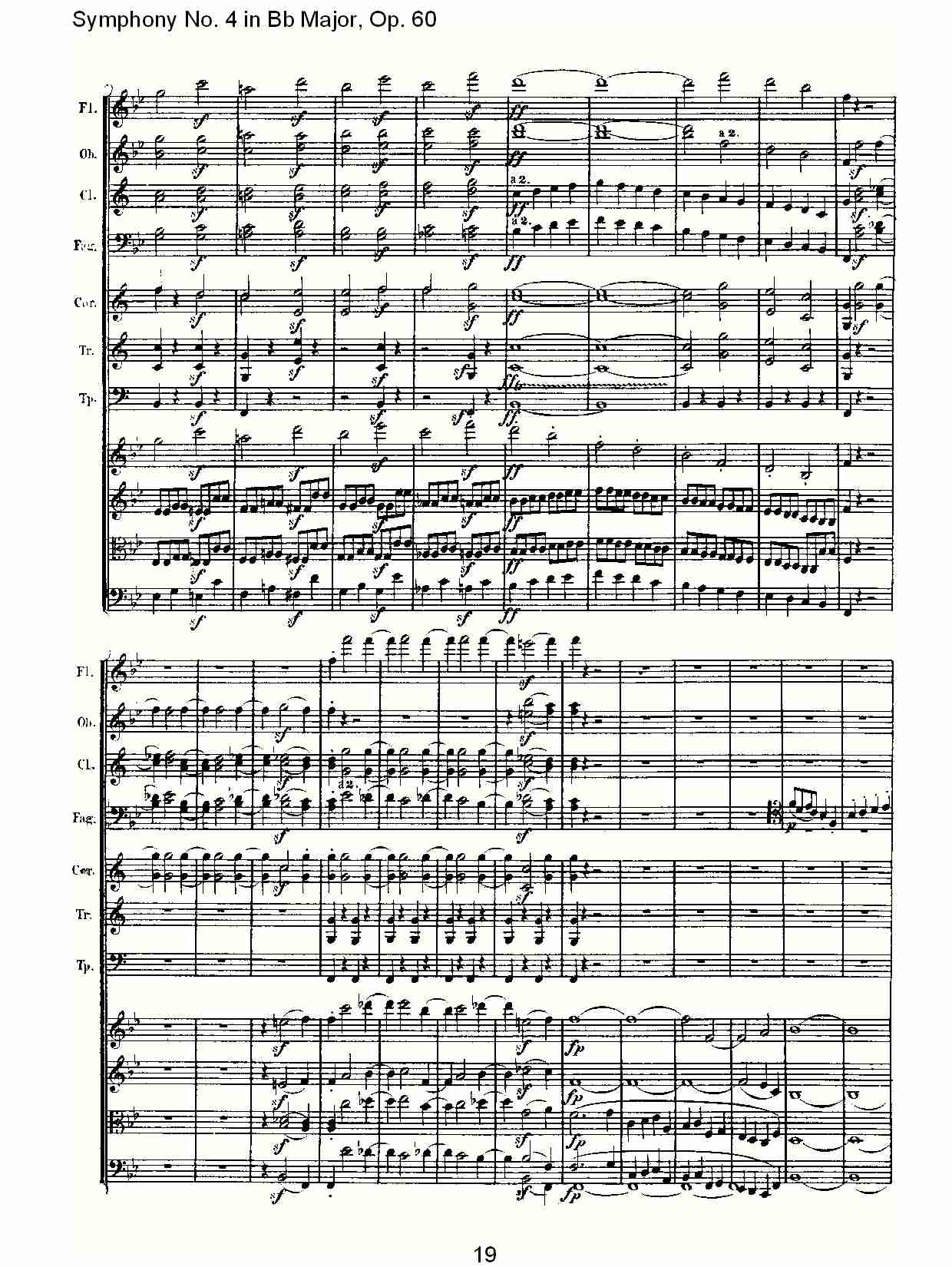 bB大调第四交响曲 Op.60第一乐章总谱（图19）