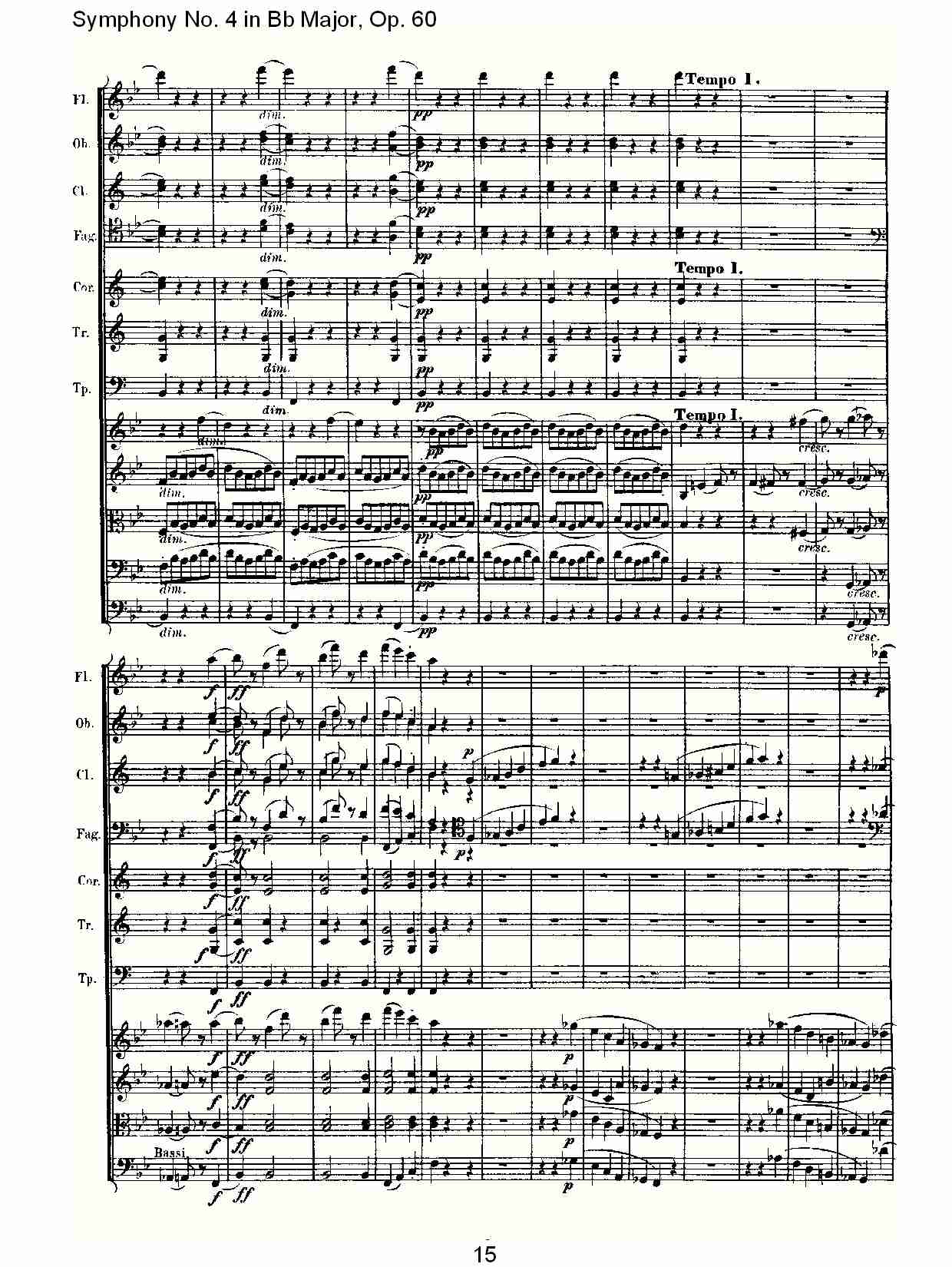 bB大调第四交响曲 Op.60 第三乐章总谱（图15）