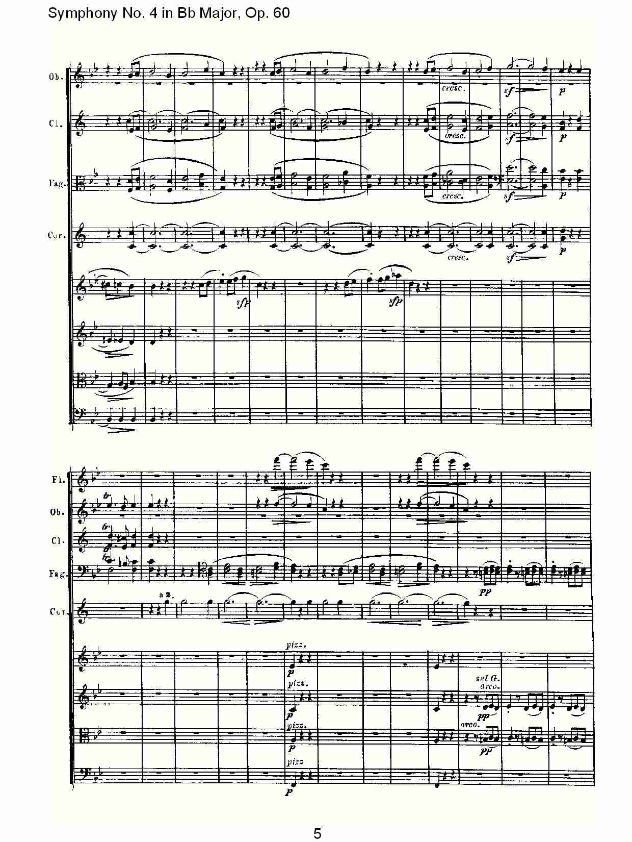 bB大调第四交响曲 Op.60 第三乐章总谱（图5）