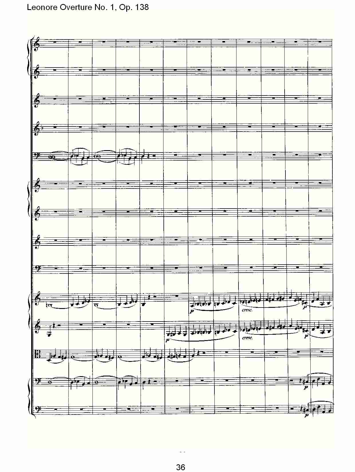 Leonore Overture No.1, Op. 138　（四）总谱（图6）