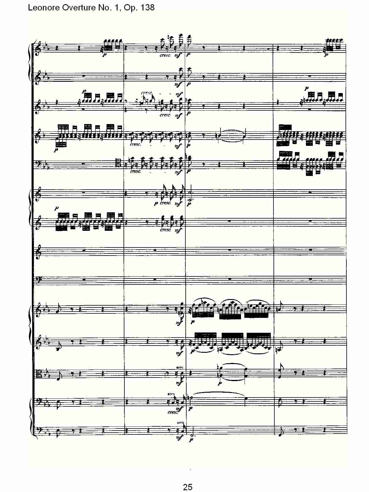 Leonore Overture No.1, Op. 138　（三）总谱（图5）