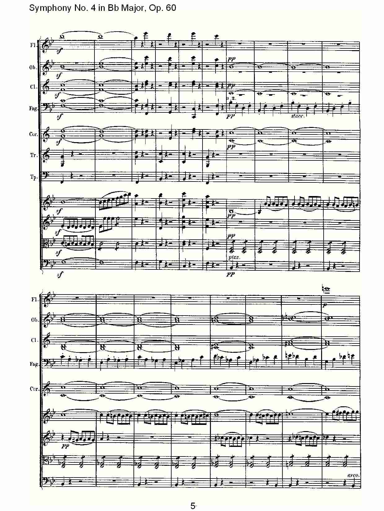 bB大调第四交响曲 Op.60第一乐章总谱（图5）