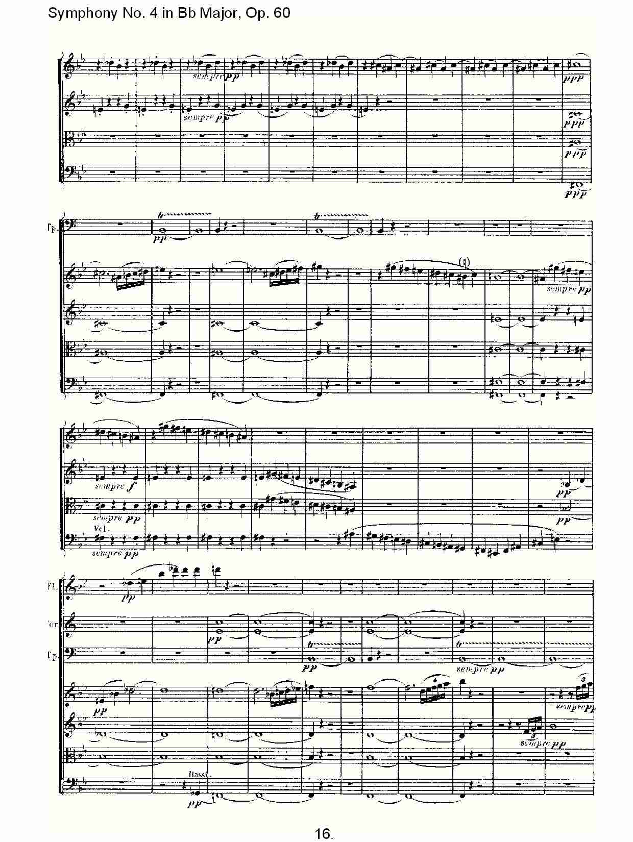 bB大调第四交响曲 Op.60第一乐章总谱（图16）