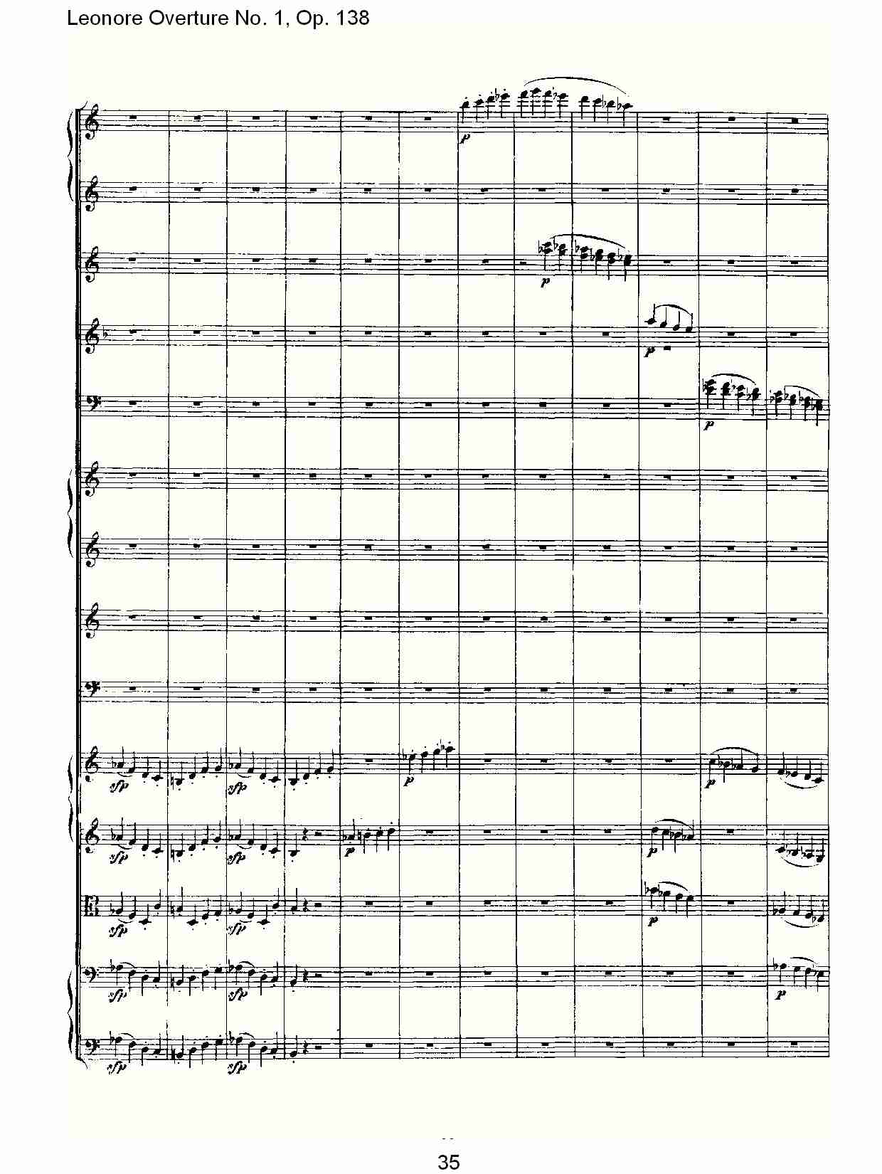 Leonore Overture No.1, Op. 138　（四）总谱（图5）