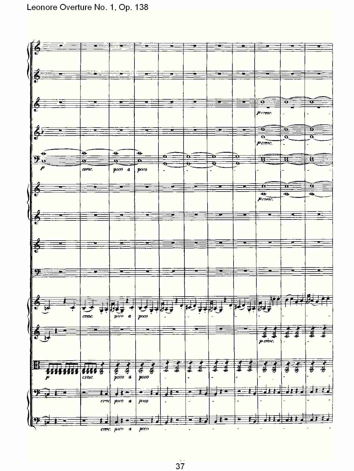 Leonore Overture No.1, Op. 138　（四）总谱（图7）