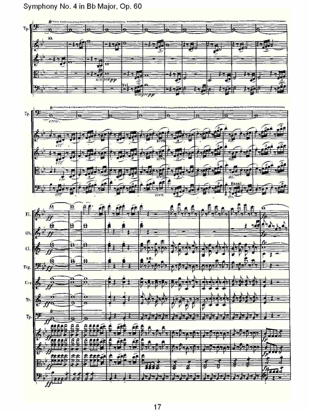 bB大调第四交响曲 Op.60第一乐章总谱（图17）
