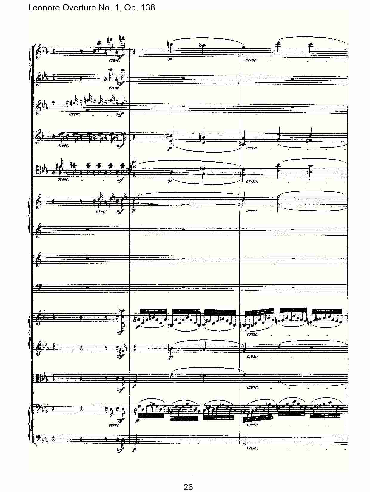 Leonore Overture No.1, Op. 138　（三）总谱（图6）