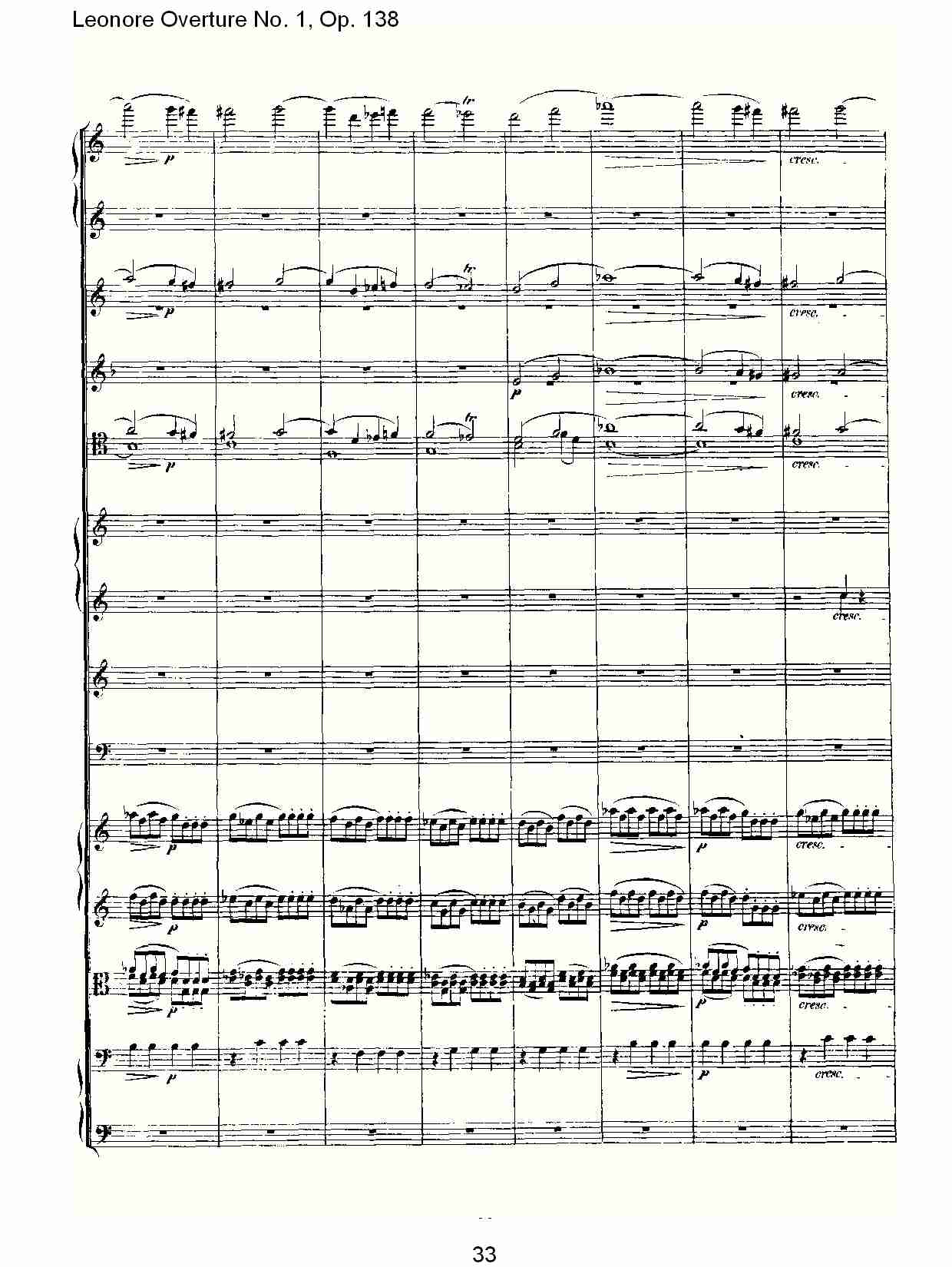Leonore Overture No.1, Op. 138　（四）总谱（图3）