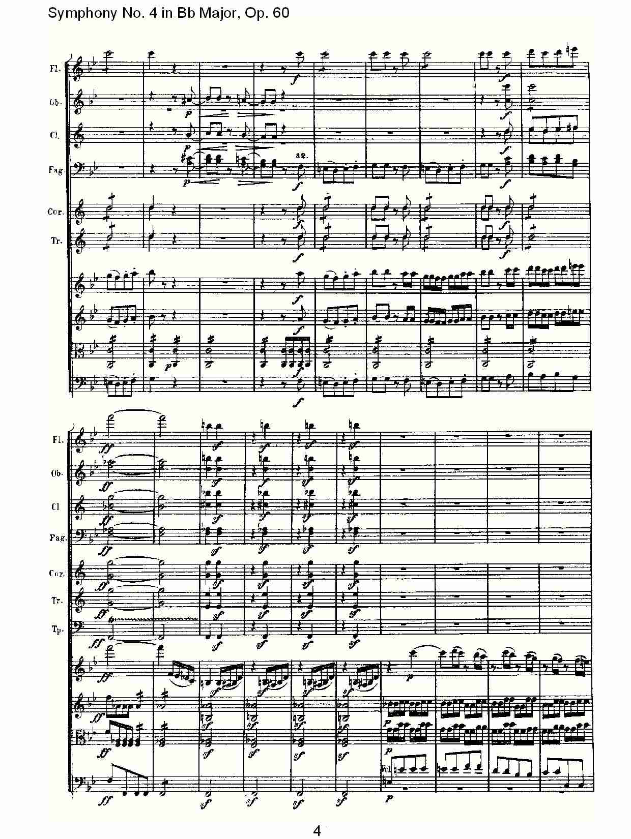 bB大调第四交响曲 Op.60 第四乐章总谱（图4）