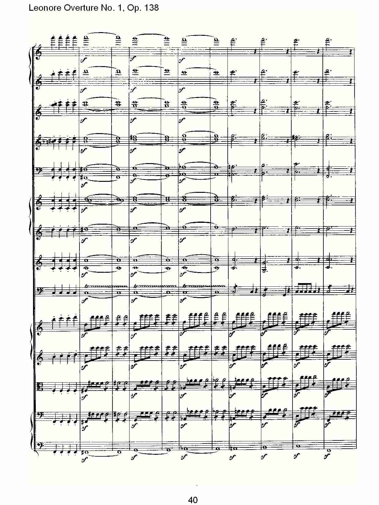 Leonore Overture No.1, Op. 138　（四）总谱（图10）
