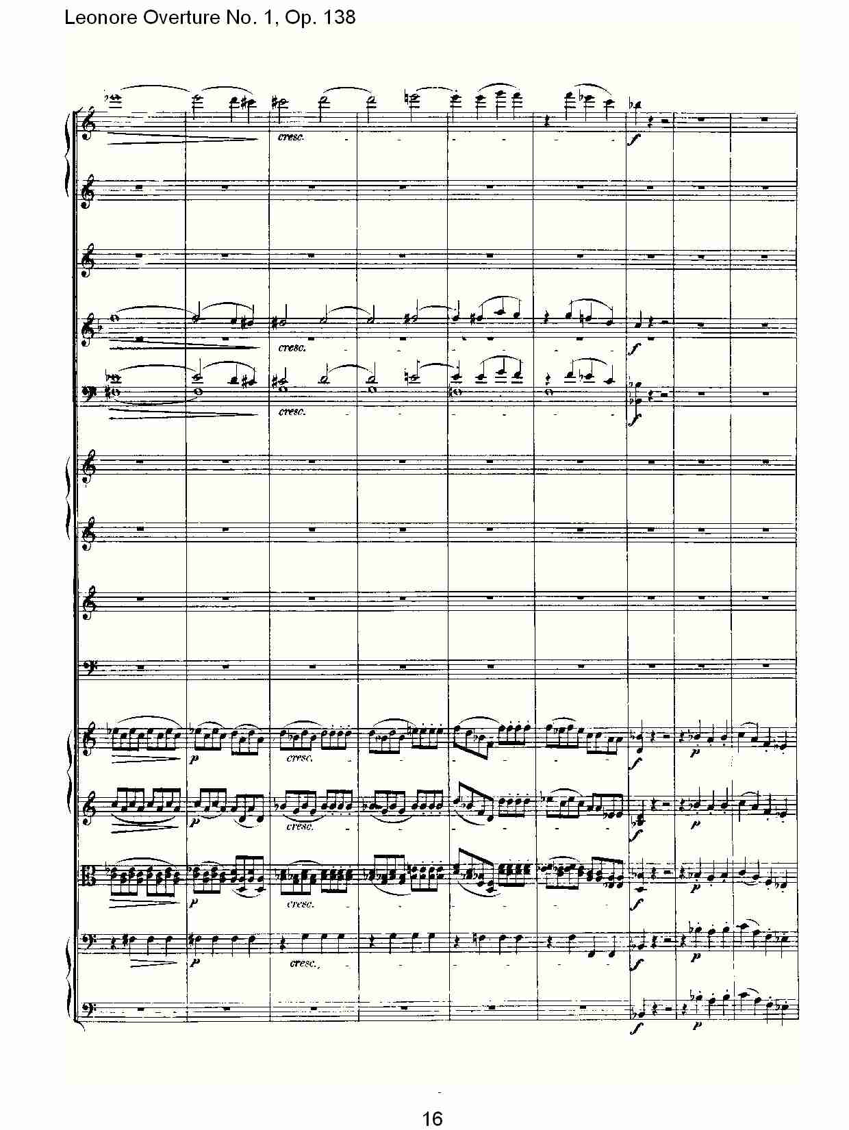 Leonore Overture No.1, Op. 138　（二）总谱（图6）